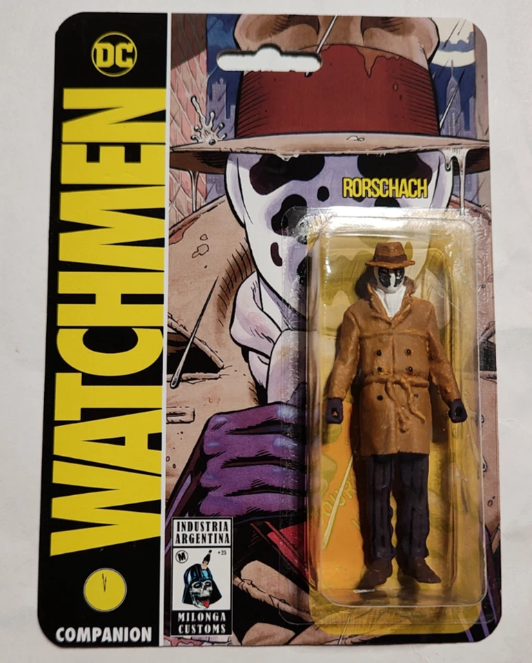 Dr Manhattan & Roschach Watchmen Carded Custom Fan Art Tribute Figure DC Heroes - Image 2 of 3