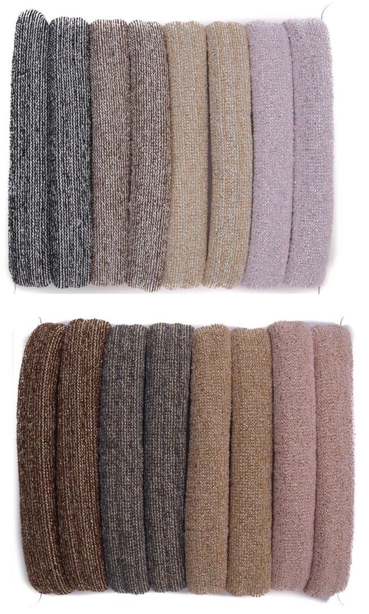 Mytoptrendz Haargummis Set – 10 Stück, Dunkle Farben, Weicher Samt, Ohne Metall, Schonend Für Die Haare
