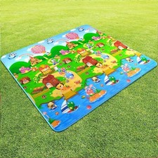 Large Kids Play Mat 200x180cm Soft Foam Crawling Mat 2 Sided Waterproof