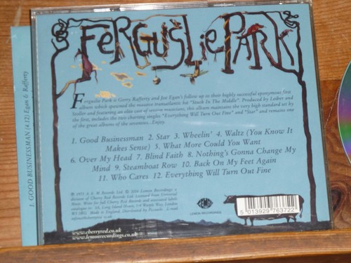 Stealers Wheel Near Mint 2004 Original UK Lemon Ferguslie Park CD FREE Shipping - Picture 3 of 3