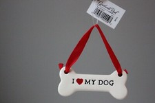 I Love My Dog Ornament