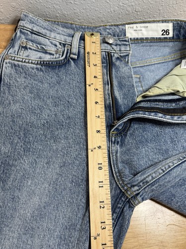 Rag & Bone Size 26 High Rise Bootcut Peyton Vintage Stretch Jeans In Summer - Picture 17 of 19