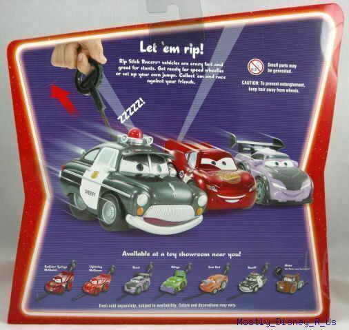 New Disney Pixar Cars Supercharged Rip Stick Racer Sheriff Police Toy ...
