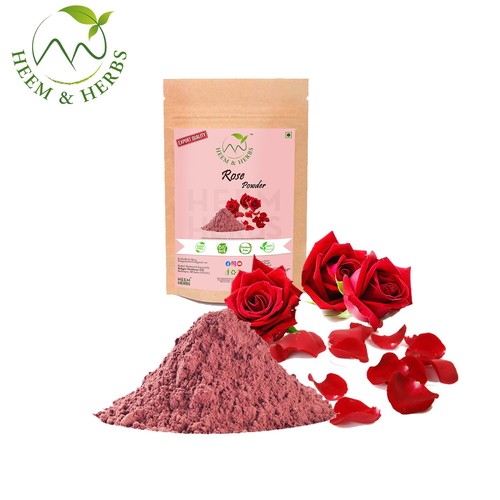 HEEM & HERBS Neem Rose Fuller's Earth Sandalwood Orangepeel Powder 100 grams - Picture 5 of 8
