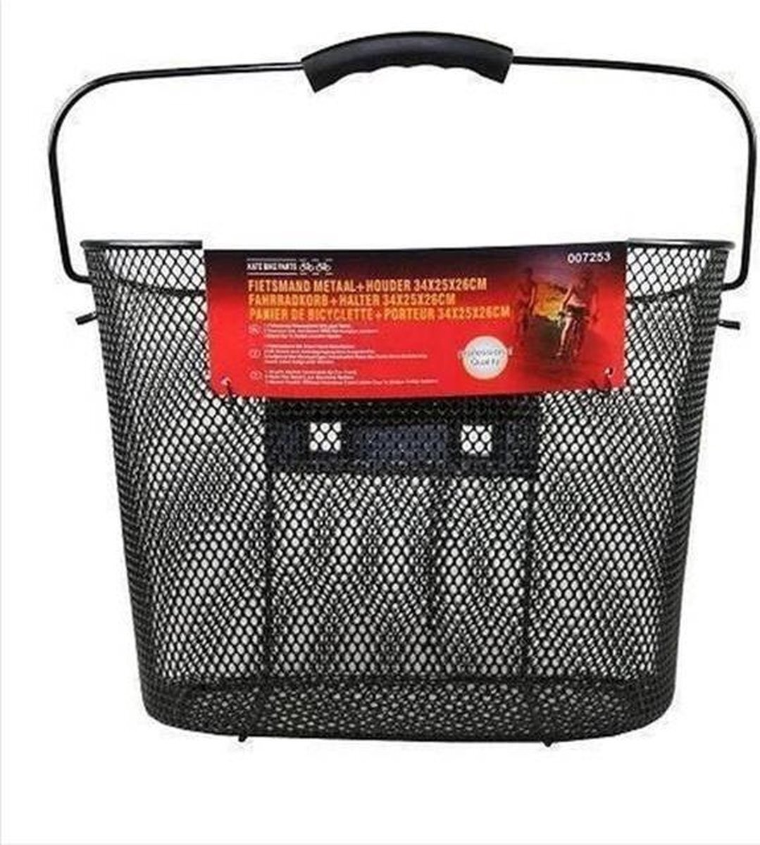 Fahrradkorb Вордеррад Корб 25-литровый алюминиевый клипсатор abnehmbar schwarz 4090₽