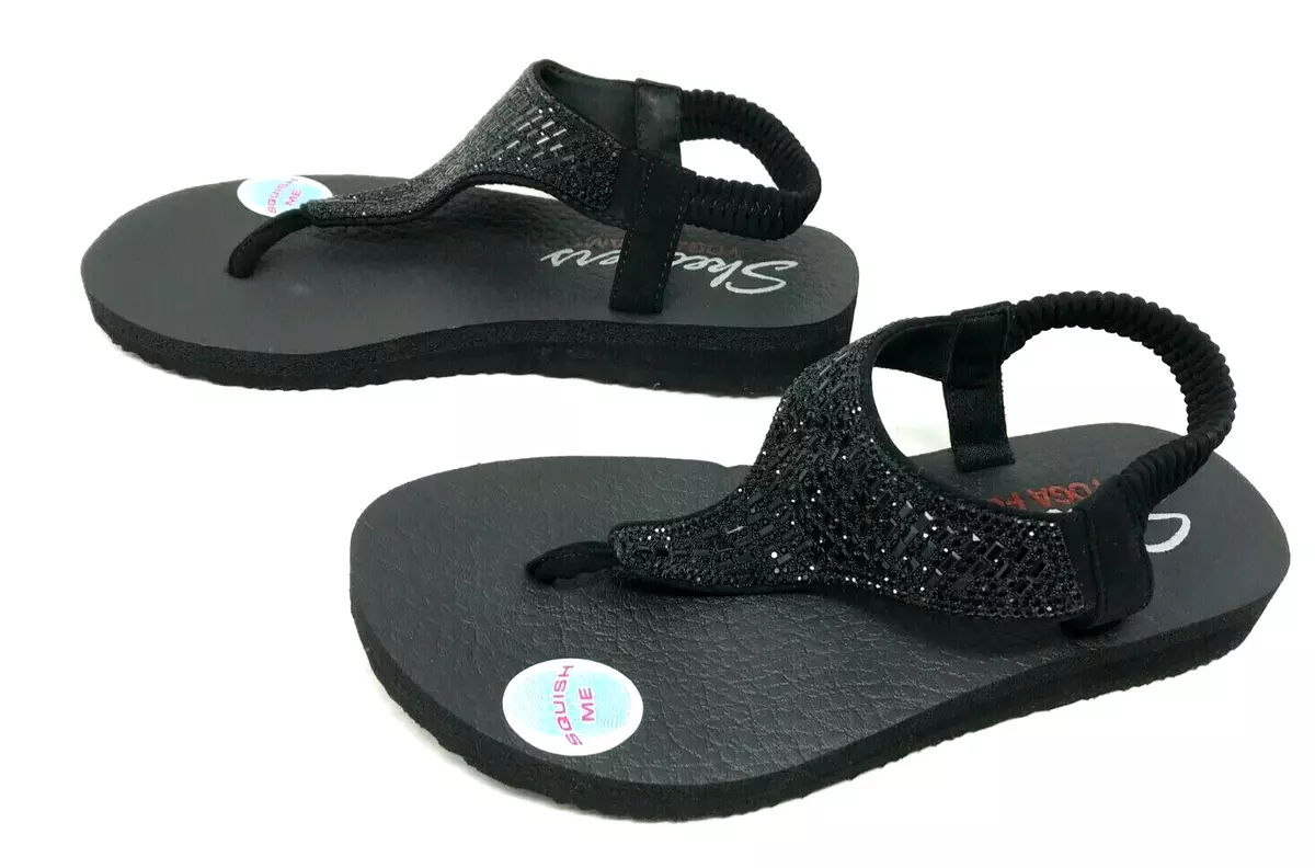 fascisme mærkelig Højde Skechers Women&#039;s Meditation Rock Crown Sandals Black #31560 Size:7 70B  | eBay