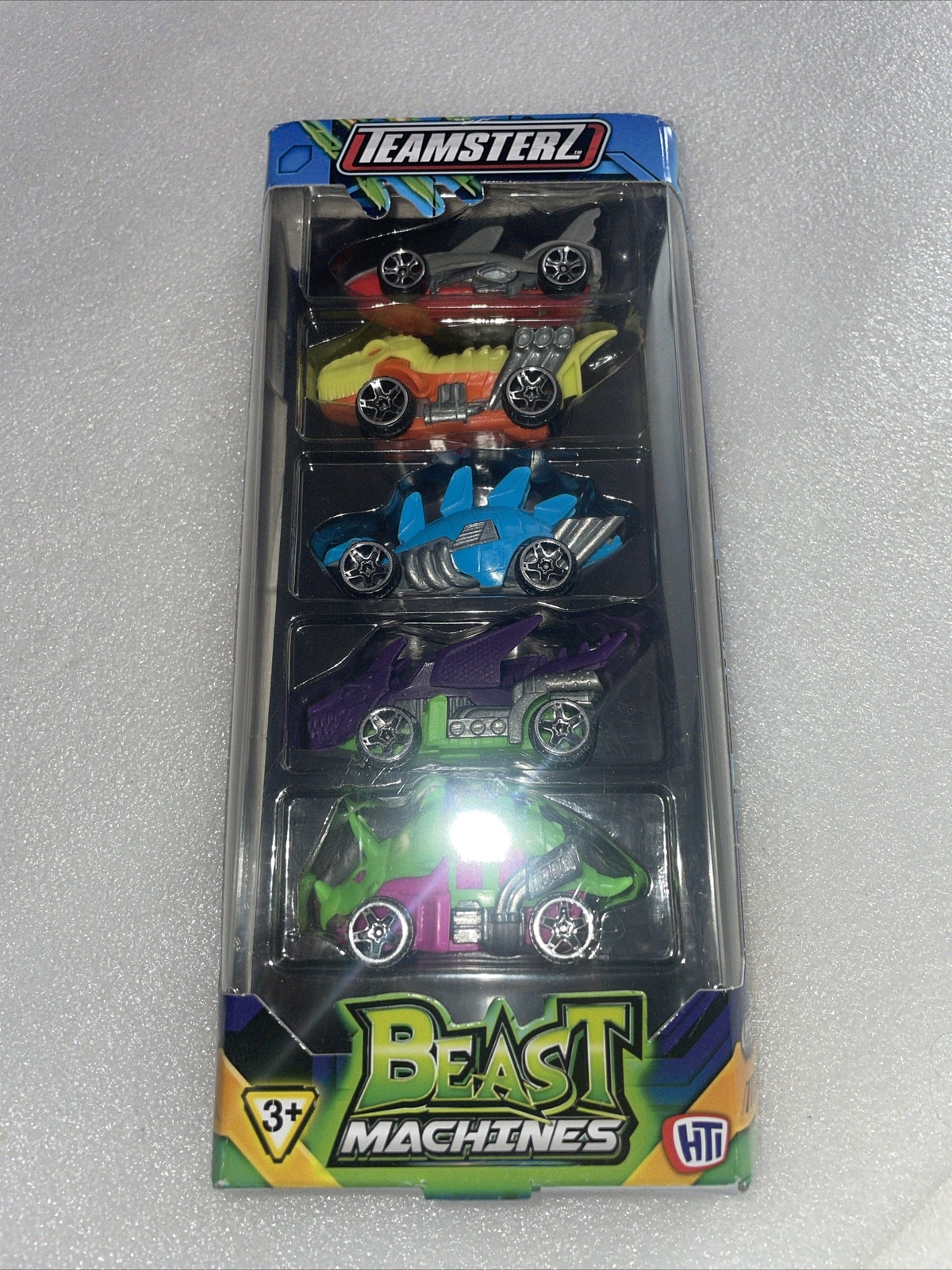 Teamsterz Beast Machine Car Play Set of 5 Die-Cast Beast Cars Dinosaurs New