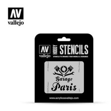 Ancienne enseigne de garage ST-LET001 pochoirs Vallejo neufs !
