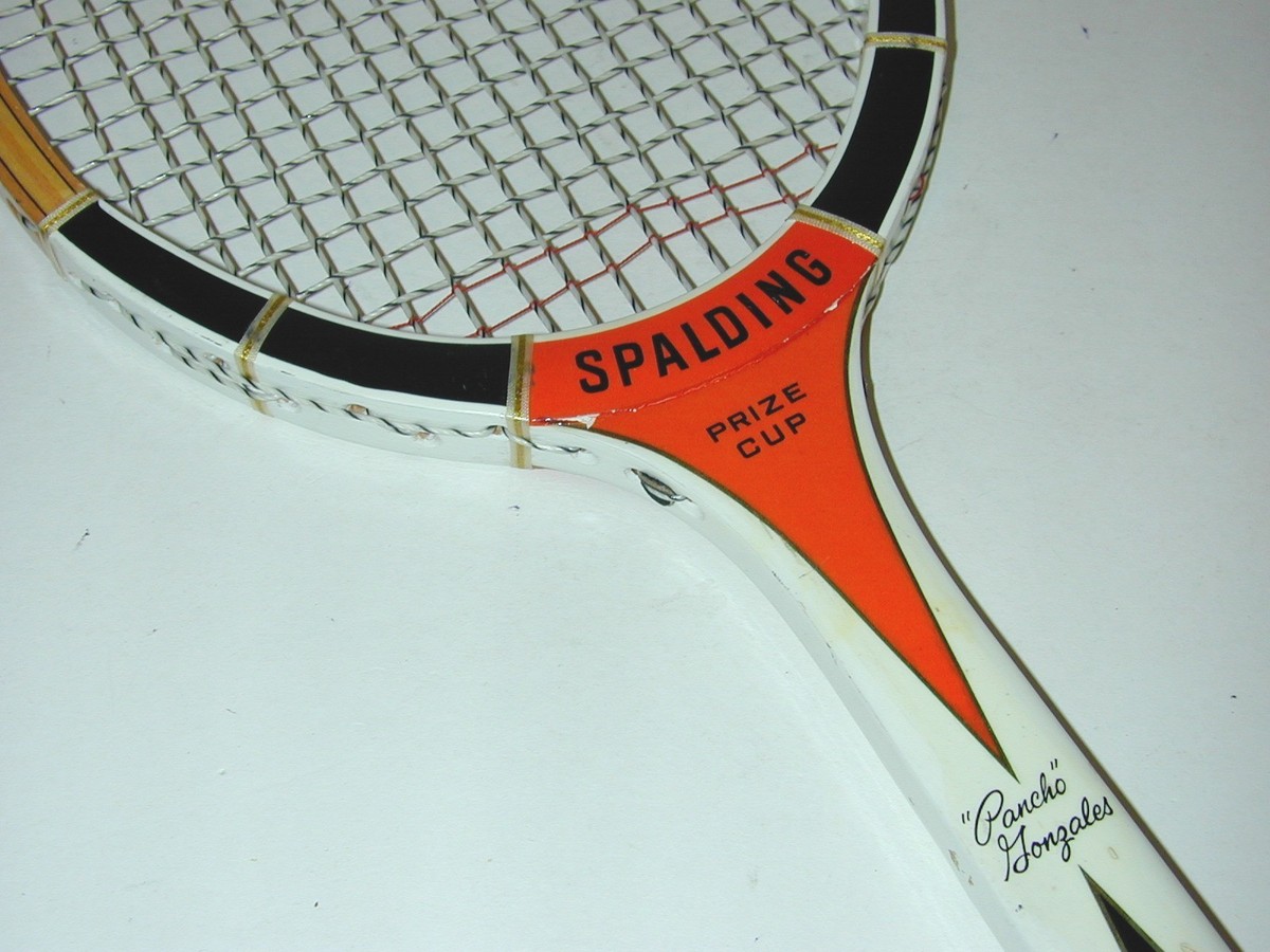 Raquette De Tennis Vintage Spalding - Autograph Pancho Gonzales - 27" Grip 4 1/2