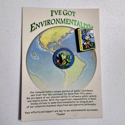 Disney Jiminy Cricket 2001 - 2002 Environmentality Cast Member Pin