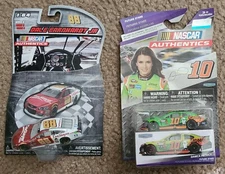 DALE EARNHARDT JR & DANICA PATRICK SET OF 2 1/64 NASCAR AUTHENTICS