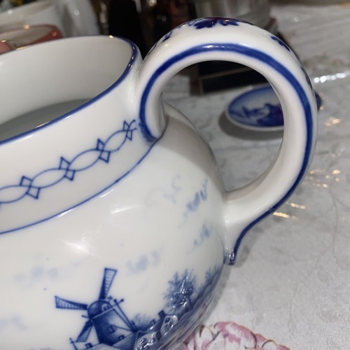 Antique German Delft 1925 - 1930 Creamer Pitcher 3.5" x 5.5" - Picture 10 of 10