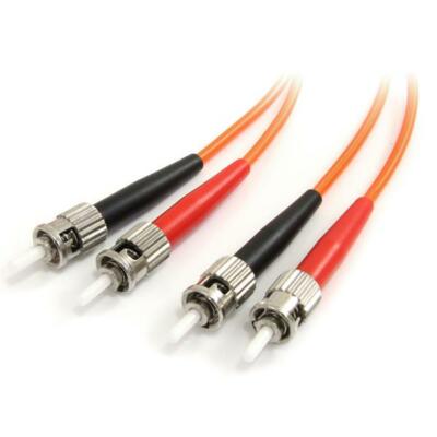 3m ST-ST Duplex 50/125 OM2 Multimode Fiber Patch Cable Orange Optic 10FT