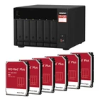 QNAP TS-673A-8G 6-Bay NAS | 96TB/72TB/60TB | Complete Kit with 6x 3.5" HDDs