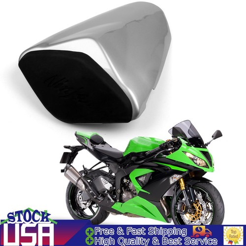 Rear Seat Cover Cowl For Kawasaki ZX6R ZX 636 20092018 Silver eBay