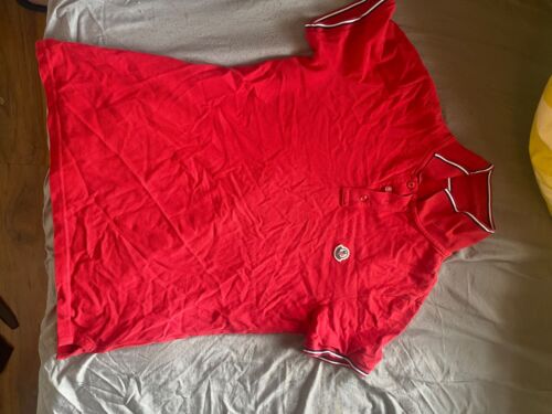 Moncler Polo Shirt, size small would fit a medium too, red in colour - Picture 1 of 4