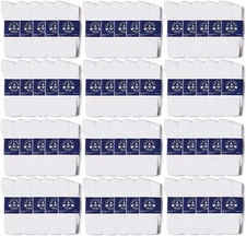 72 Pack of Mens Bulk Lightweight Cotton Crew Socks, Homeless Donation Cheap