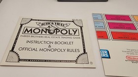 Monopoly (Nintendo NES) Works Complete In Box W/ Poster