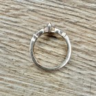 Claddagh Celtic White Rhinestone Heart & Crown Ring Band Ring Silver Tone — photo 9