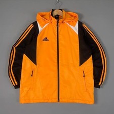 Adidas Yellow Fleece Lined Bomber Jacket Vint...