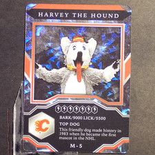 HARVEY THE HOUND 2021-22 UD MVP Mascots Gaming Cards SPARKLE #M-5 (b Flames