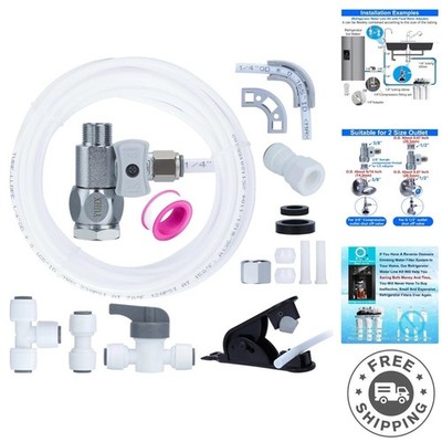 Quick Connect 25ft Water Line Kit for Refrigerator & Ice Makers - NSF Certified