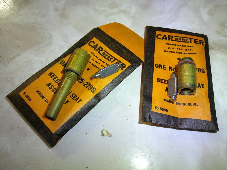 NOS Carter 汽化器拉链套件 900-52 1957 年普利茅斯广场 Savoy Belvedere 8 Cyl。 — 第 3/4 张图片