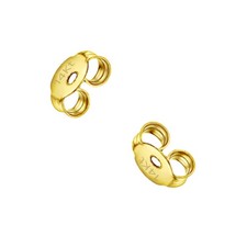 Replacement Pair 2 14k Yellow Gold Earring Standard Backs