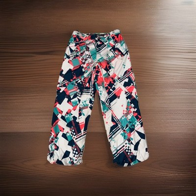 Oakley Mens Crazy Geometric Thinsulate Cargo Ski Snow Snowboard Pants XL Loose
