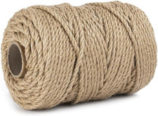 5Mm Jute Twine, Large Roll of Natural Jute Rope 328 Feet, Heavy Duty and Thick T