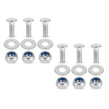 6 Pcs 710-0451 Stainless Steel Skid Shoe Bolts Carriage Bolts Nuts and Washers K