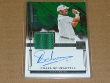 2024/25 Panini Impeccable GOLF CHARL SCHWARTZEL AUTOGRAPH/AUTO SHIRT 17/49 O944