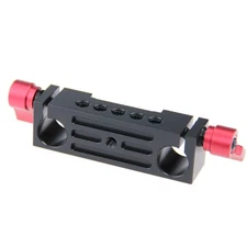 Aluminum 15mm Rod Clamp Railblock for DSLR 15mm Rail Rig Support System(Red) ...