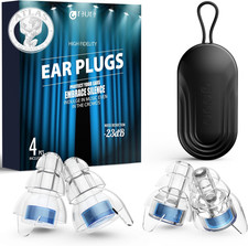 Reure High Fidelity Concert Ear Plugs, Noise Cancelling Silicone Ear Plugs 2 Pai