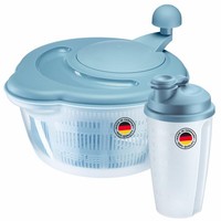 Westmark Set Salatschleuder Fortuna Basic, 5 L, Dressingshaker Mixery 0.5 L, 243