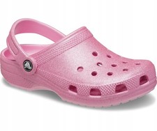 CROCS CLASSIC GLITTER CLOG K 206993 | J1/3/EU 32-33 | PINK TWEED GLITTER