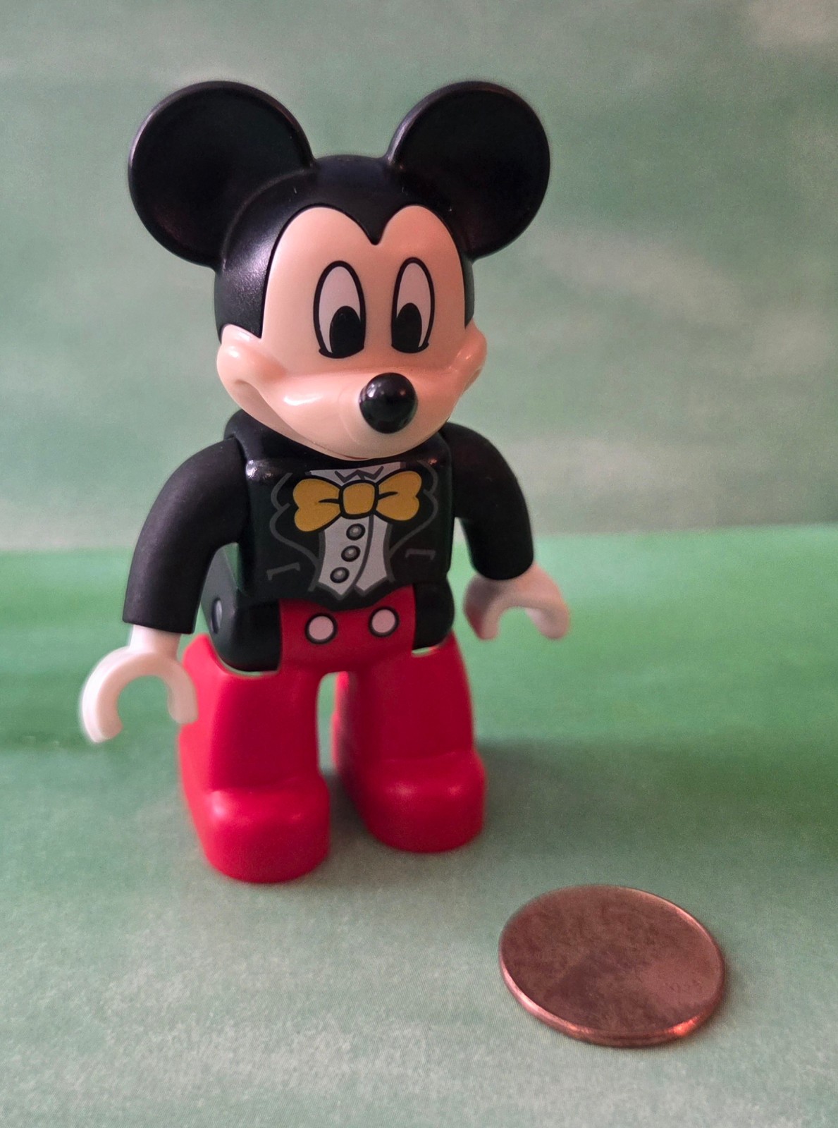 LEGO DUPLO FIGURE TOPOLINO ROSSO E MINNIE MOUSE CON GONNA DA COLLEZIONE foto 3