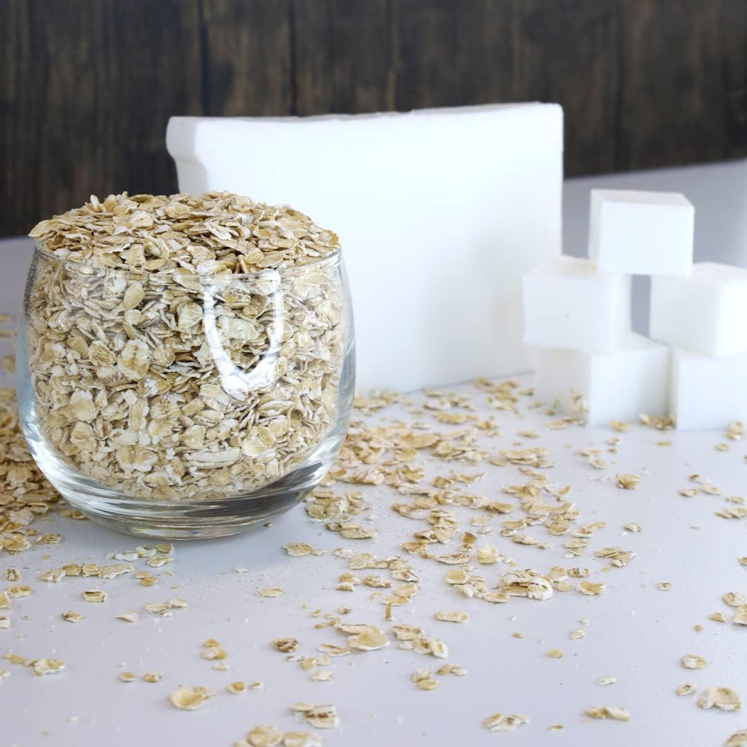 Oatmeal Soap Base - Moisturizing Melt and Pour Glycerin Soap Base for Crafting a