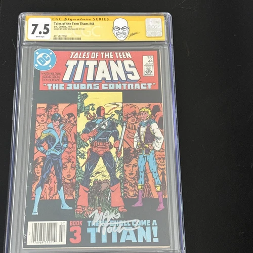 Tales of the Teen Titans 44 CGC 7.5 SS WOLFMAN NEWSSTAND 1st NIGHTWING WHITE Pgs