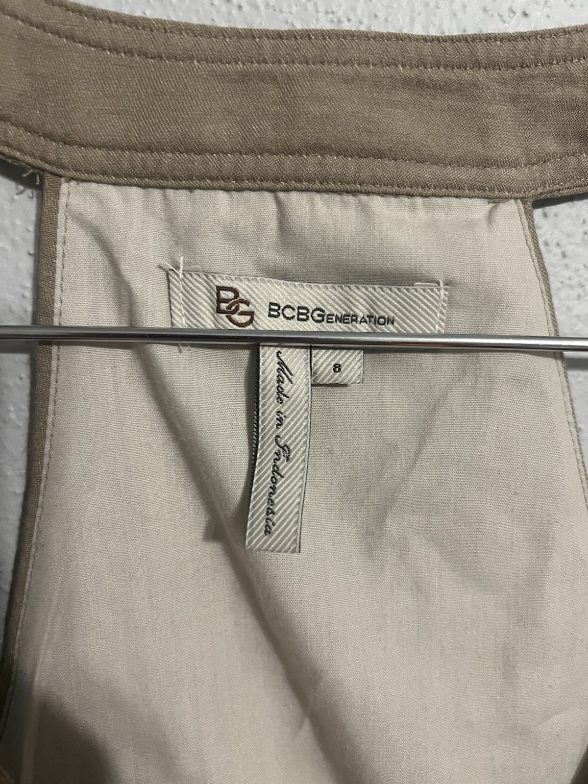 BCBGeneration double breasted racerback cropped t… - image 2