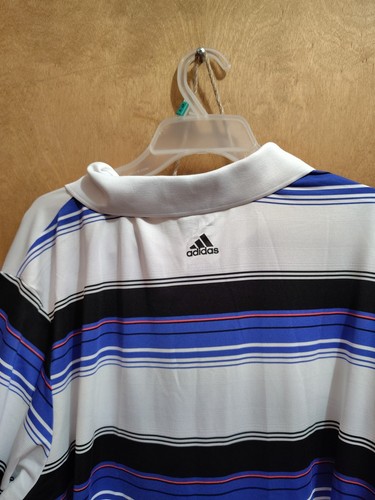 Adidas Golf Pure Motion Polo Shirt Uomo 2XL Blu Bianco Nero Rosso Manica Corta - Foto 9 di 11