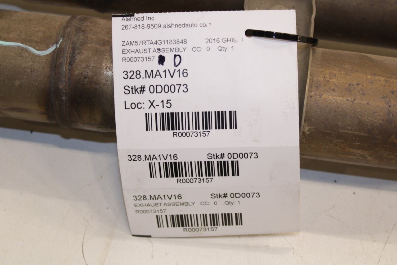 2014-2020 Maserati Ghibli S Q4 3.0L Exhaust Center Muffler Resonator Pipe *ReaD*