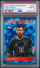 2024 Topps Chrome Sapphire MLS Lionel Messi #64T-5 1964 Football PSA 10