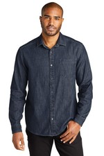 Port Authority W676 Men's Long Sleeve Perfect Denim Shirt