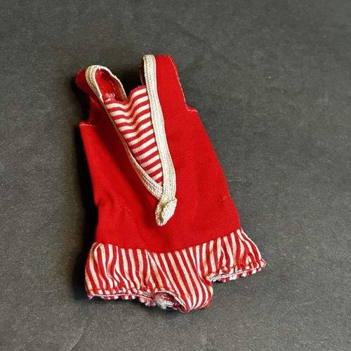 Vintage 1964 Barbie - Skipper rot-weiß Einteiler Badeanzug #950