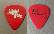 Authentic Judas Priest KK Downing prism on red tour Guitar Pick from 2008 -