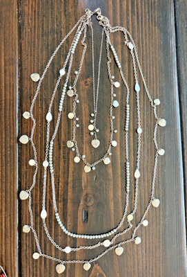 Premier Designs Silver Tone 3 in 1 Harmony Necklace ~ Convertible Necklace