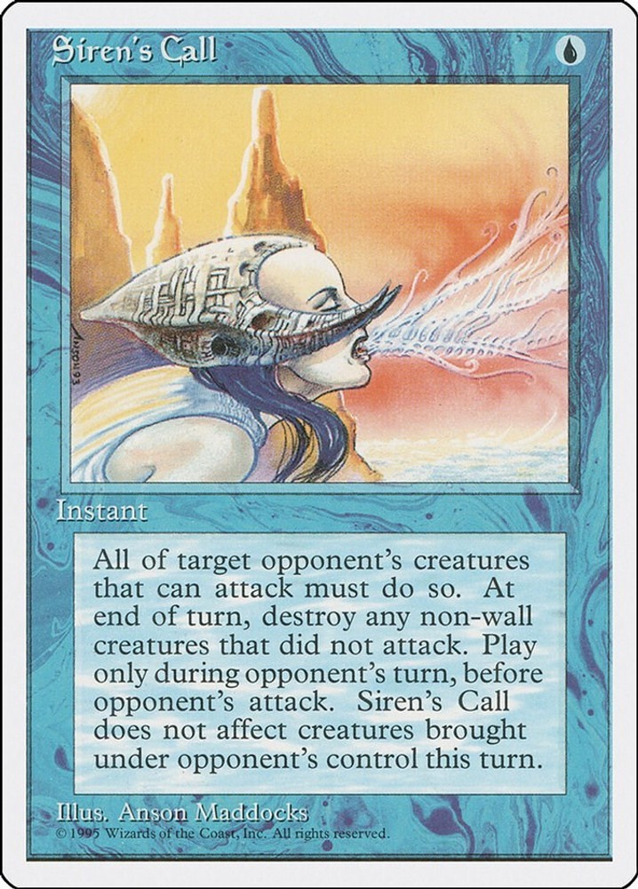 Siren's Call - 101 - NM - Fourth Edition