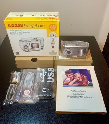 NEW Lot of 2   Kodak EasyShare C310 (Silver)   4.0MP CCD   Y2K Digicam   AA / SD