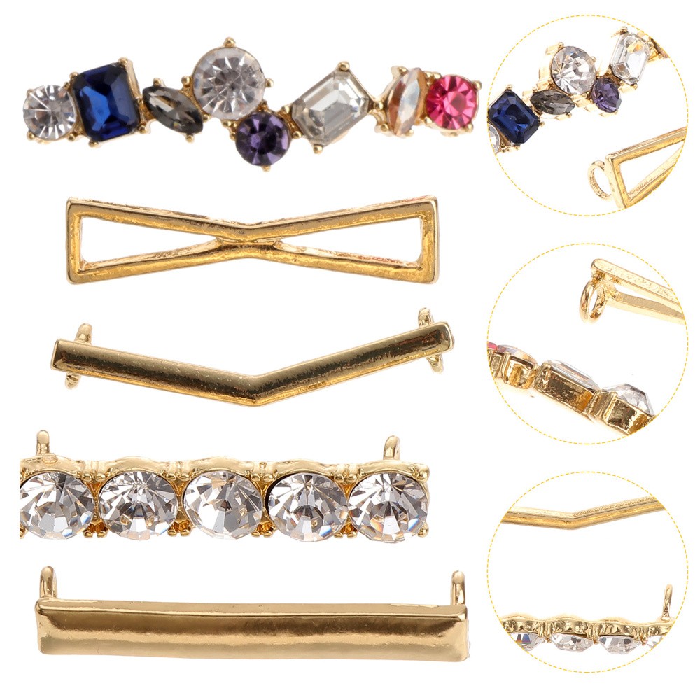 APL 8 pezzi fibbia per lacci in metallo gancio per lacci per scarpe fibbia per lacci